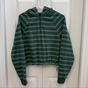 EUC. Striped Cinched Hoodie